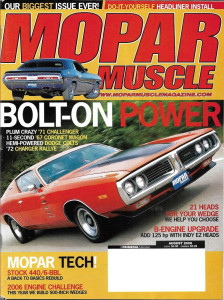 MOPAR MUSCLE 2006 AUG - A-BODY BEE, NEW CHALLENGER